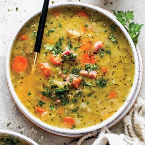 Pea soup with ham Chef Tanya Jackson